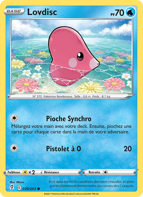 Carte Lovdisc de l'extension Évolution Céleste, numéro 39/203
