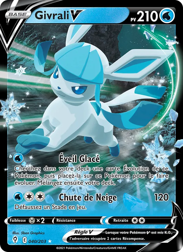 Carte Givrali V de l'extension Évolution Céleste, numéro 40/203