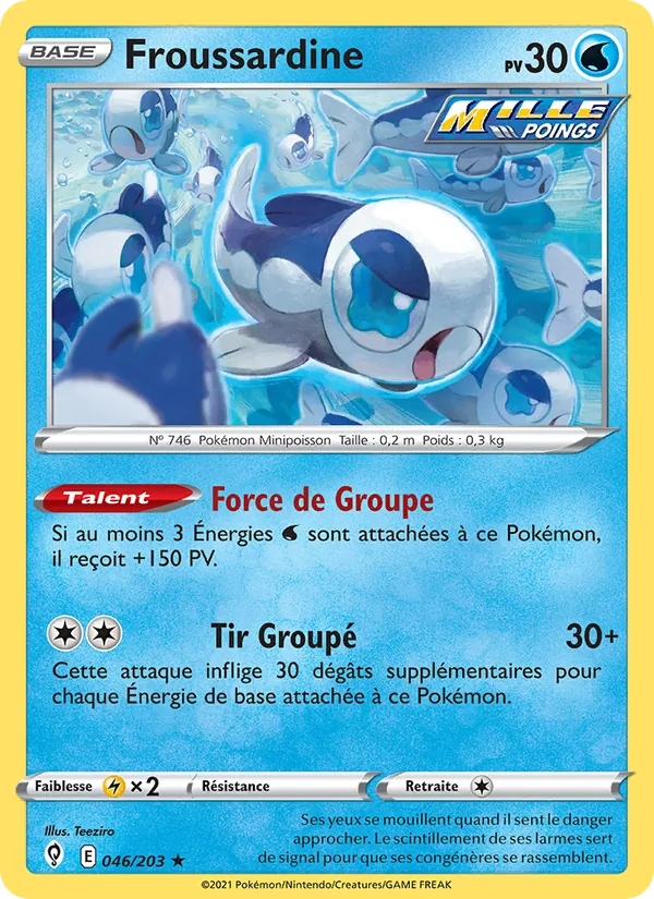 Carte Froussardine de l'extension Évolution Céleste, numéro 46/203