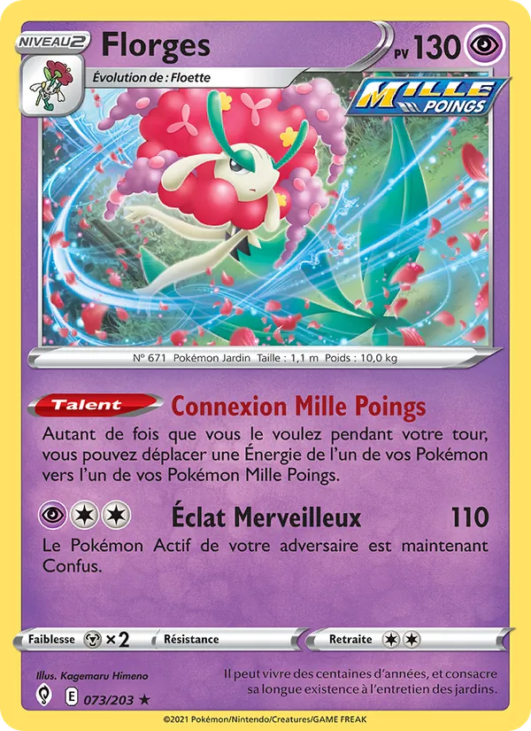 Carte Florges de l'extension Évolution Céleste, numéro 73/203