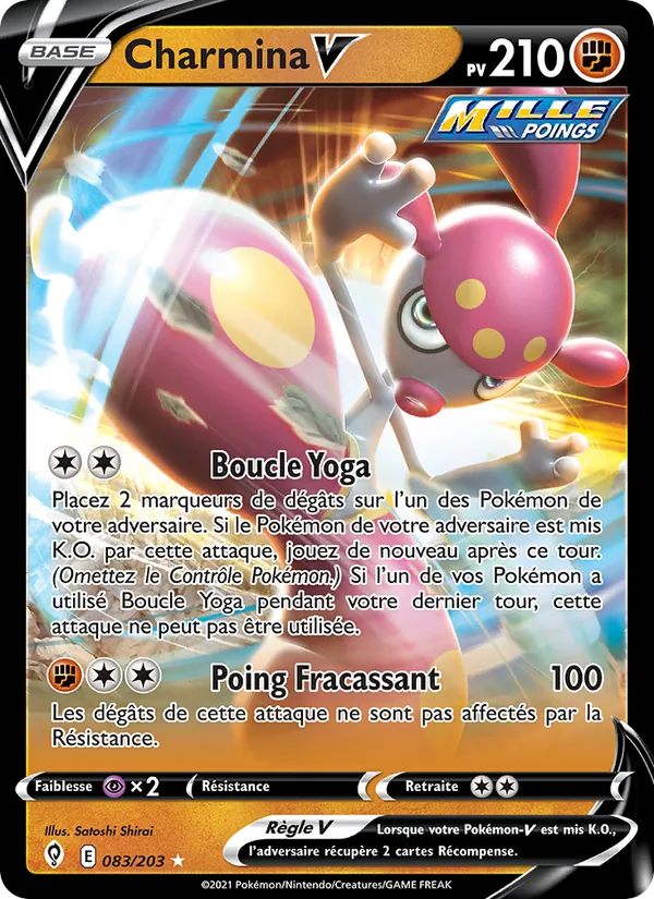 Carte Charmina V de l'extension Évolution Céleste, numéro 83/203