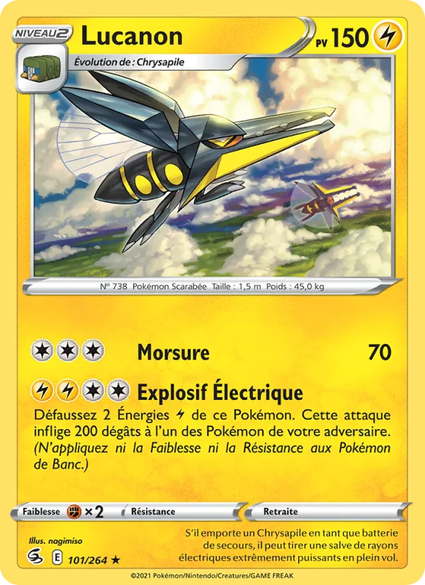 Carte Lucanon de l'extension Poing de Fusion, numéro 101/264