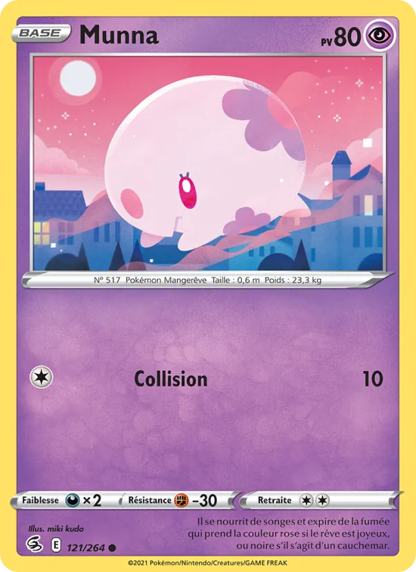 Carte Munna de l'extension Poing de Fusion, numéro 121/264