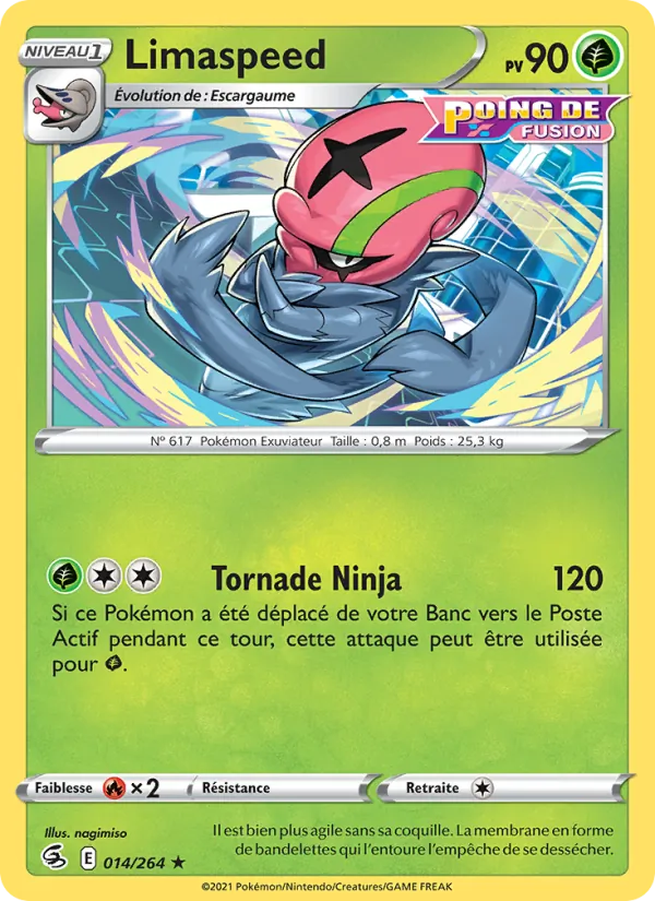 Carte Limaspeed de l'extension Poing de Fusion, numéro 14/264