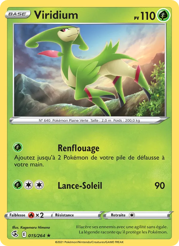 Carte Viridium de l'extension Poing de Fusion, numéro 15/264
