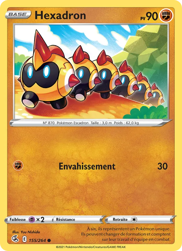 Carte Hexadron de l'extension Poing de Fusion, numéro 155/264