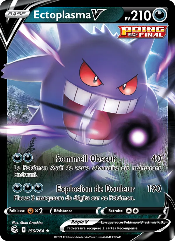 Carte Ectoplasma V de l'extension Poing de Fusion, numéro 156/264