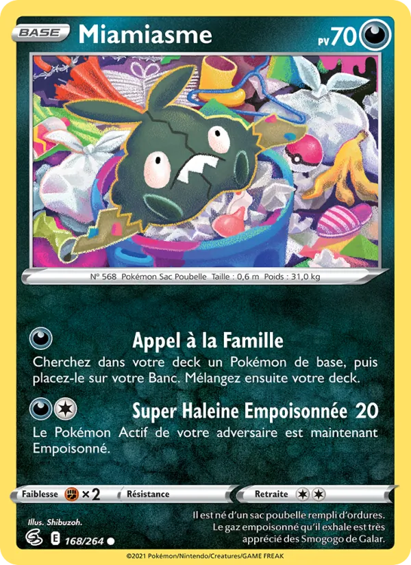 Carte Miamiasme de l'extension Poing de Fusion, numéro 168/264