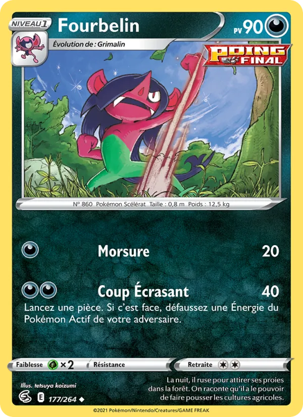 Carte Fourbelin de l'extension Poing de Fusion, numéro 177/264