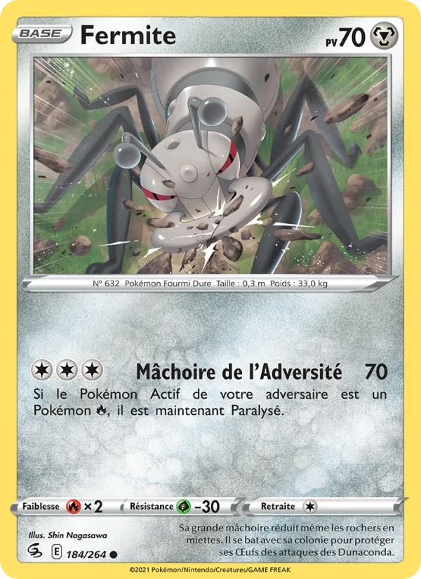Carte Fermite de l'extension Poing de Fusion, numéro 184/264