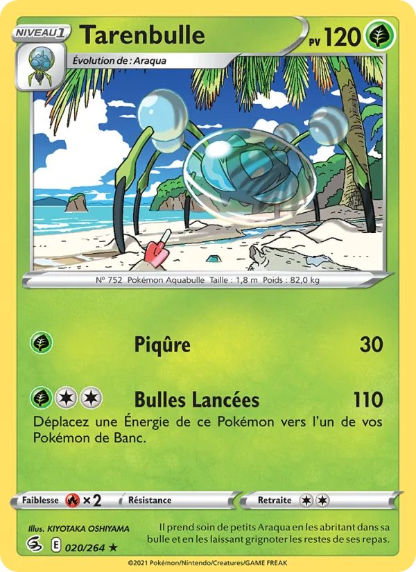 Carte Tarenbulle de l'extension Poing de Fusion, numéro 20/264