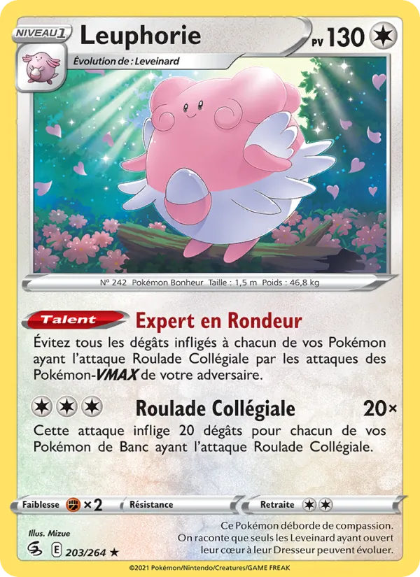 Carte Leuphorie de l'extension Poing de Fusion, numéro 203/264