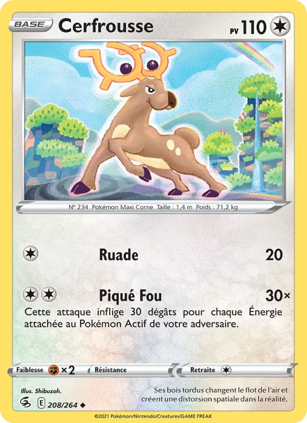 Carte Cerfrousse de l'extension Poing de Fusion, numéro 208/264