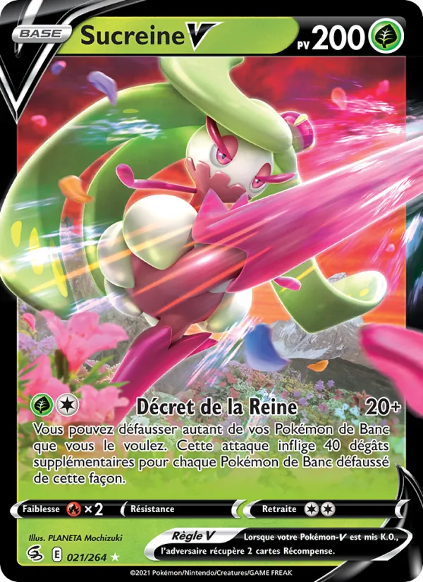 Carte Sucreine V de l'extension Poing de Fusion, numéro 21/264