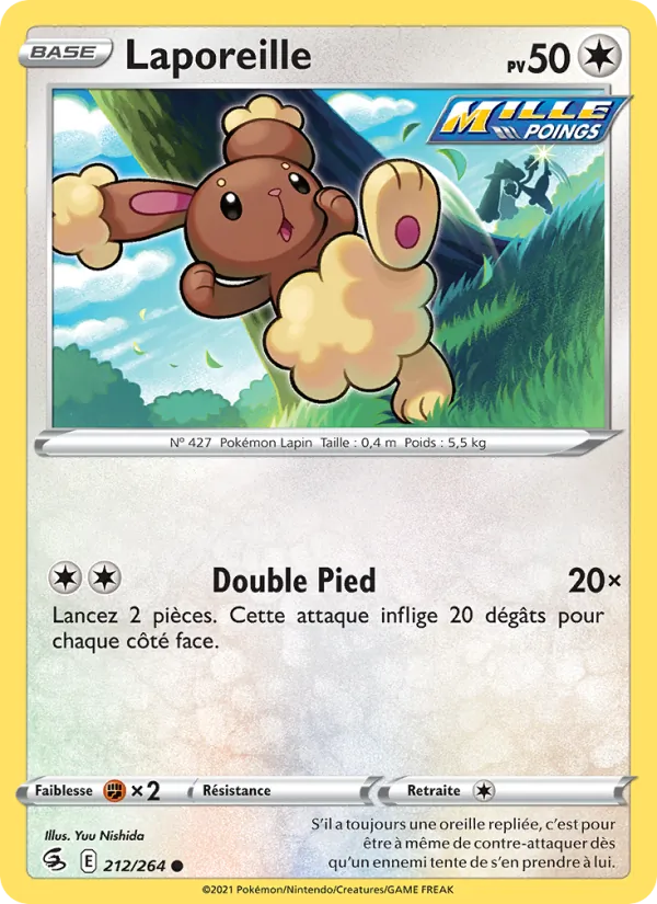 Carte Laporeille de l'extension Poing de Fusion, numéro 212/264
