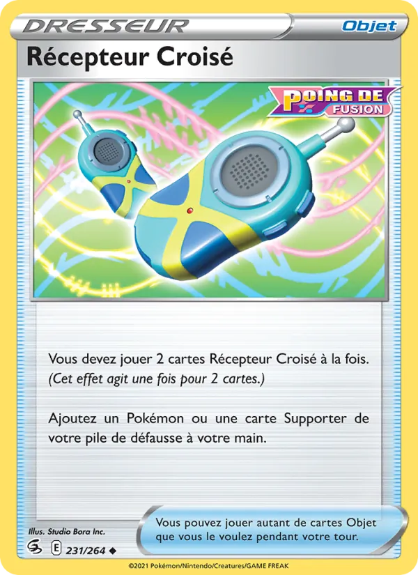 Carte Récepteur Croisé de l'extension Poing de Fusion, numéro 231/264