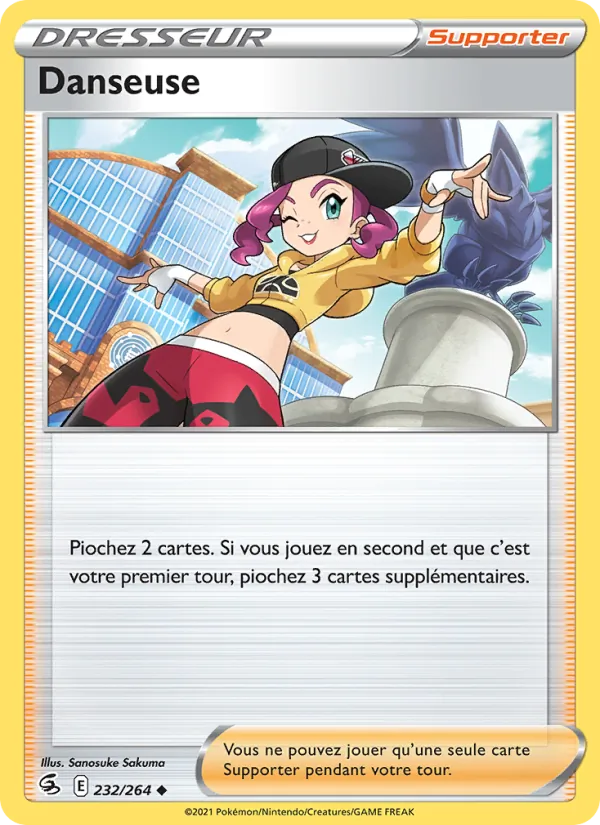 Carte Danseuse de l'extension Poing de Fusion, numéro 232/264