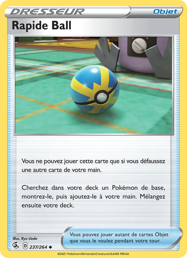 Carte Rapide Ball de l'extension Poing de Fusion, numéro 237/264