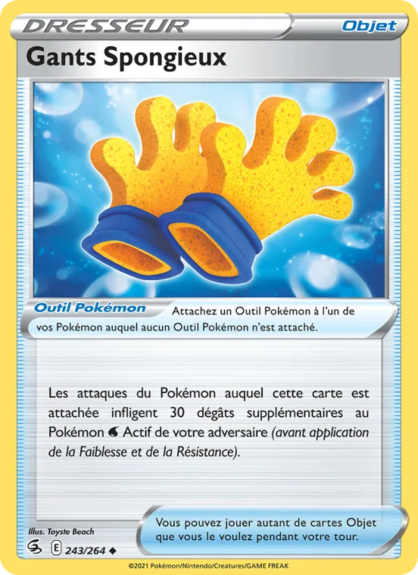 Carte Gants Spongieux de l'extension Poing de Fusion, numéro 243/264