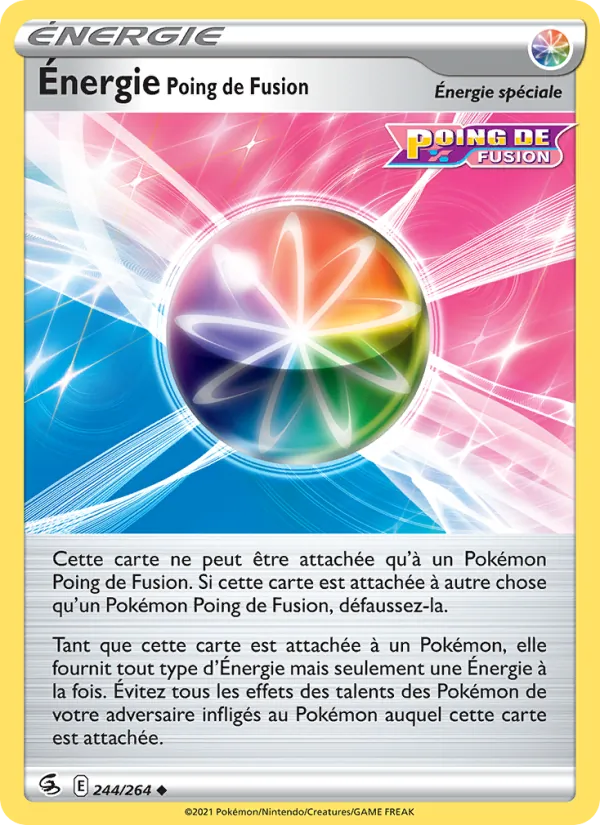 Carte Énergie Poing de Fusion de l'extension Poing de Fusion, numéro 244/264