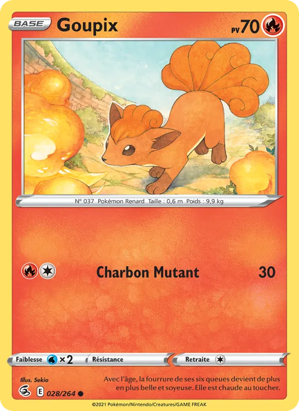 Carte Goupix de l'extension Poing de Fusion, numéro 28/264