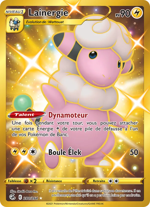 Carte Lainergie de l'extension Poing de Fusion, numéro 280/264