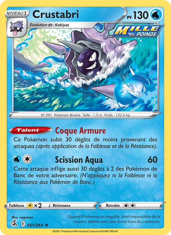 Carte Crustabri de l'extension Poing de Fusion, numéro 51/264