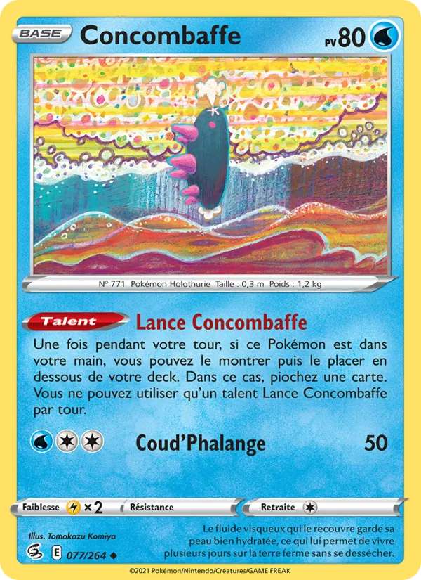 Carte Concombaffe de l'extension Poing de Fusion, numéro 77/264