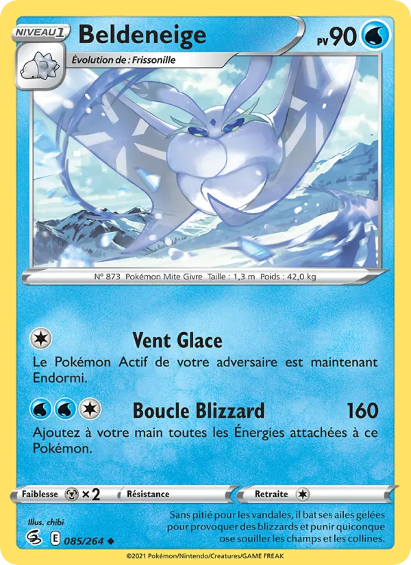 Carte Beldeneige de l'extension Poing de Fusion, numéro 85/264