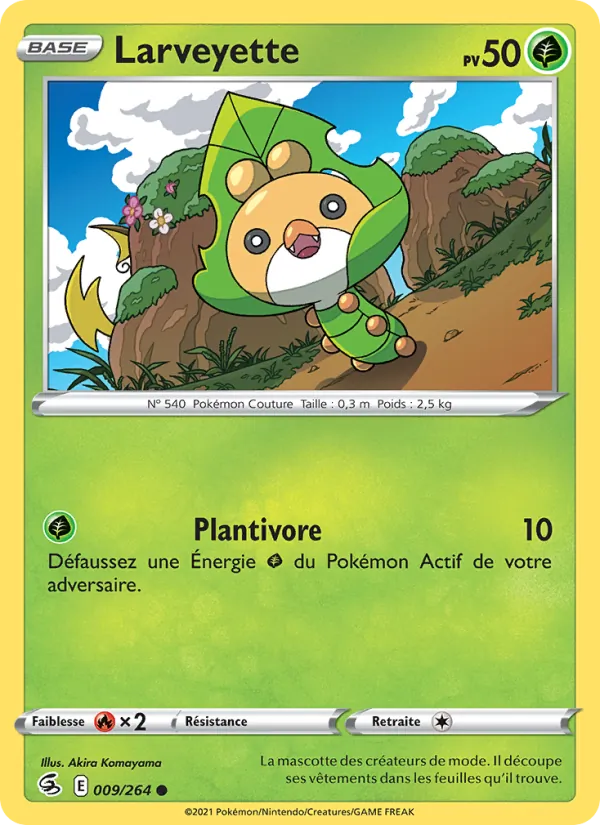 Carte Larveyette de l'extension Poing de Fusion, numéro 9/264