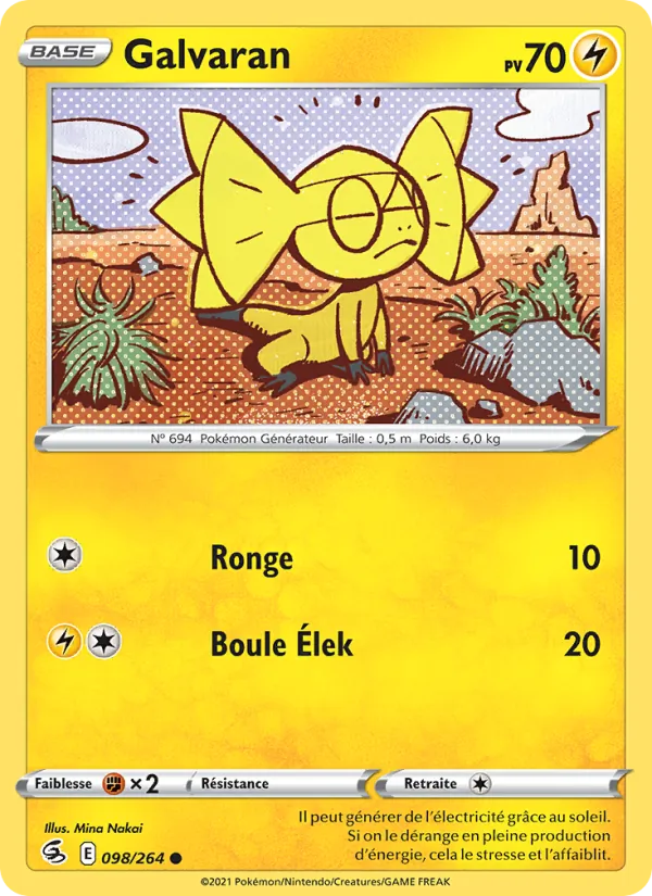 Carte Galvaran de l'extension Poing de Fusion, numéro 98/264