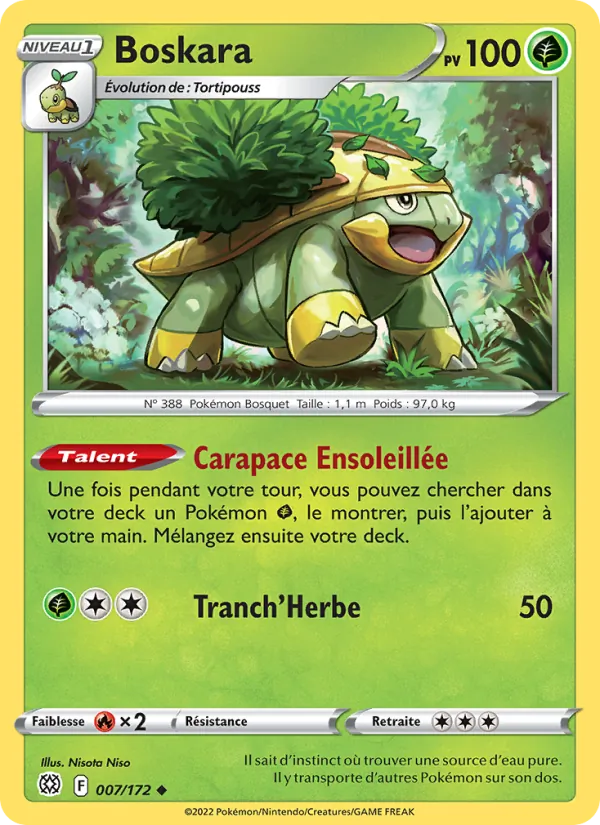 Carte Boskara de l'extension Stars Étincelantes, numéro 007/172