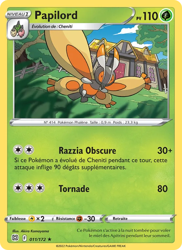 Carte Papilord de l'extension Stars Étincelantes, numéro 011/172