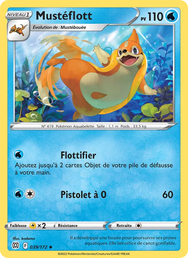 Carte Mustéflott de l'extension Stars Étincelantes, numéro 039/172