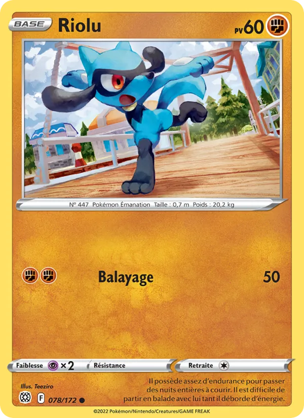 Carte Riolu de l'extension Stars Étincelantes, numéro 078/172