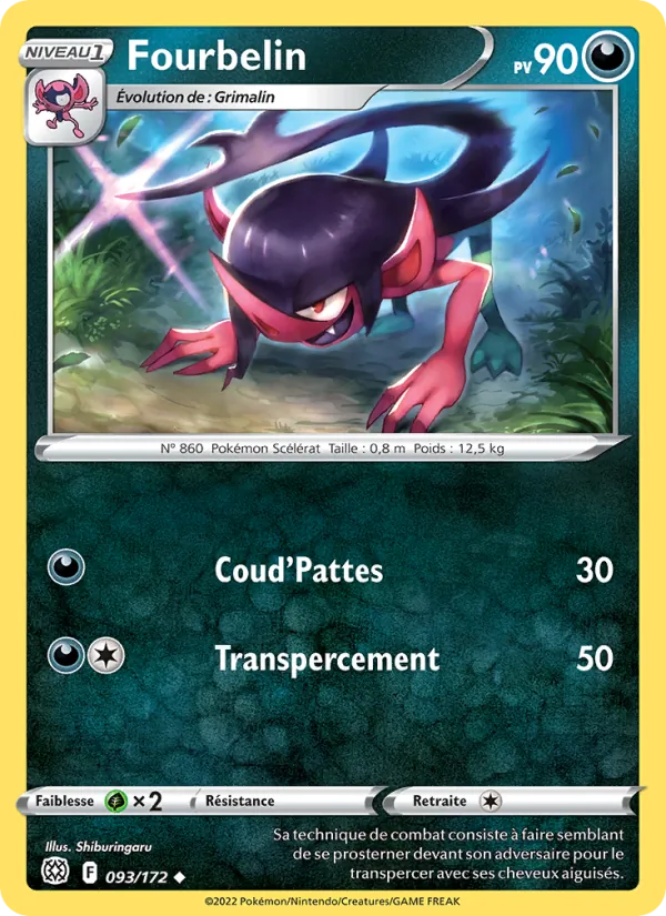 Carte Fourbelin de l'extension Stars Étincelantes, numéro 093/172