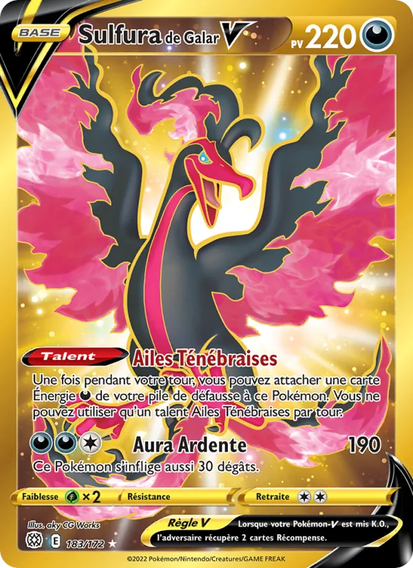 Carte Sulfura de Galar V de l'extension Stars Étincelantes, numéro 183/172