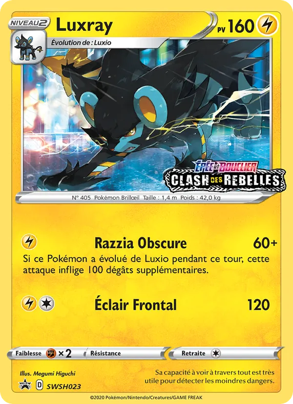 Carte Luxray de l'extension Promo SWSH, numéro SWSH023/307