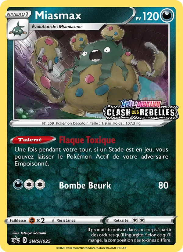 Carte Miasmax de l'extension Promo SWSH, numéro SWSH025/307