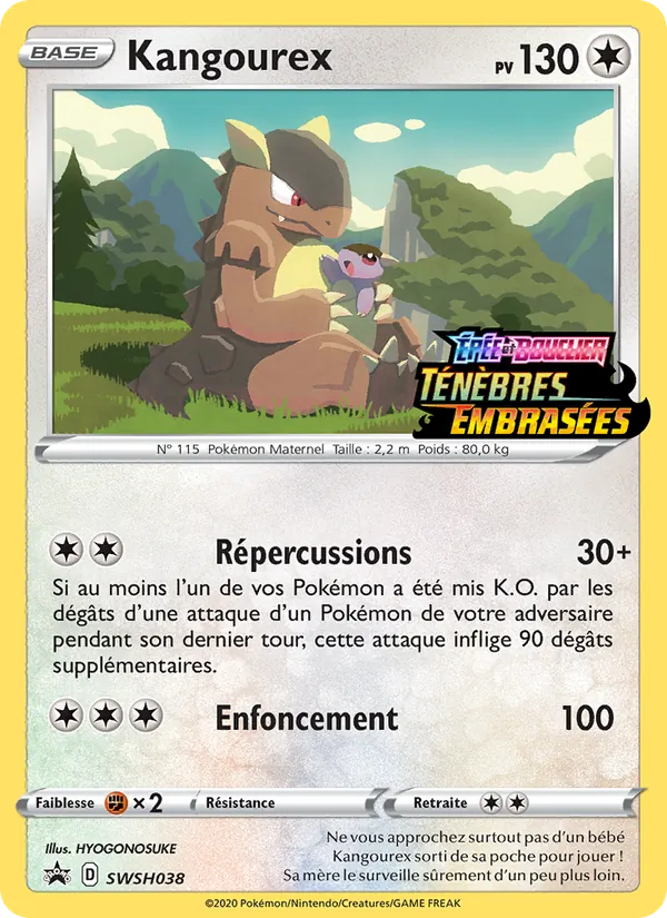 Carte Kangourex de l'extension Promo SWSH, numéro SWSH038/307