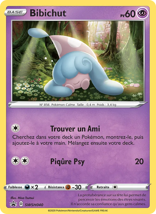 Carte Bibichut de l'extension Promo SWSH, numéro SWSH040/307