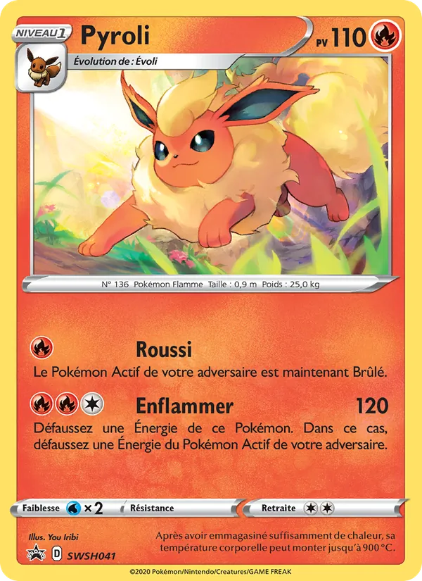 Carte Pyroli de l'extension Promo SWSH, numéro SWSH041/307