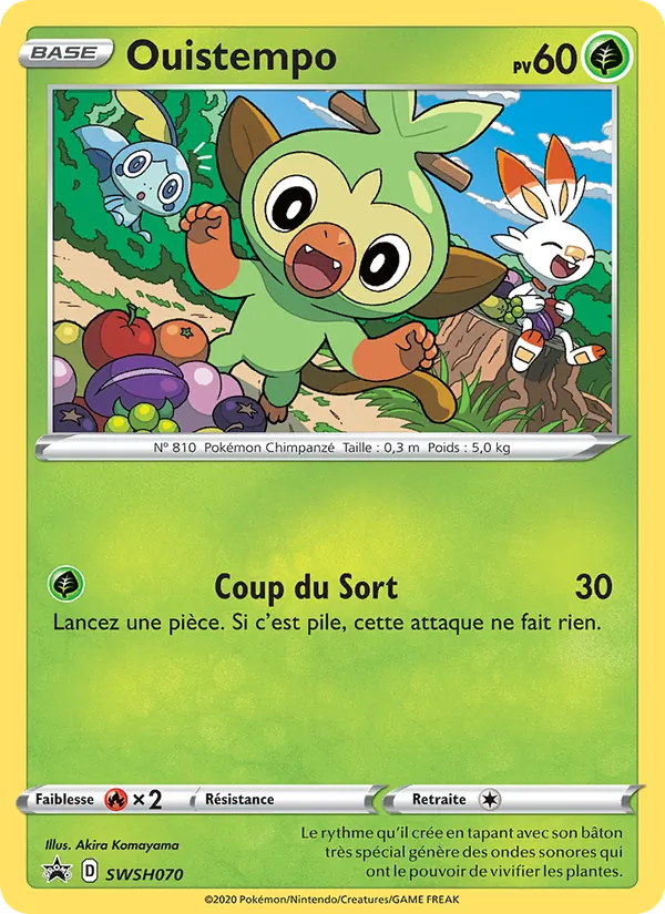 Carte Ouistempo de l'extension Promo SWSH, numéro SWSH070/307