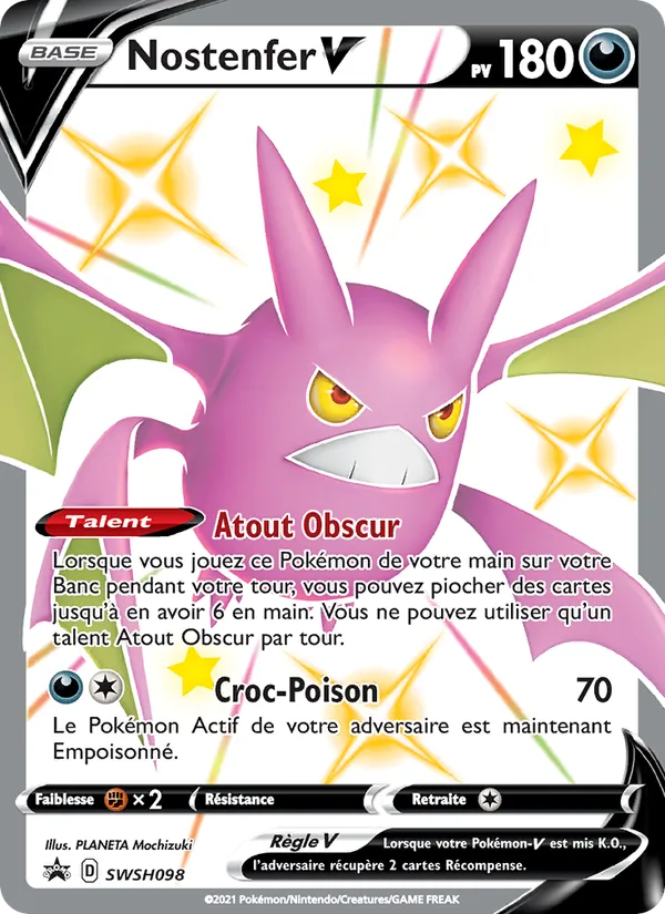 Carte Nostenfer V de l'extension Promo SWSH, numéro SWSH098/307
