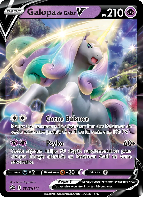 Carte Galopa de Galar V de l'extension Promo SWSH, numéro SWSH111/307