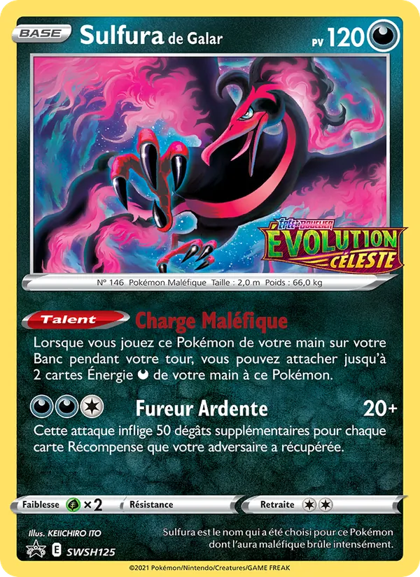 Carte Sulfura de Galar de l'extension Promo SWSH, numéro SWSH125/307