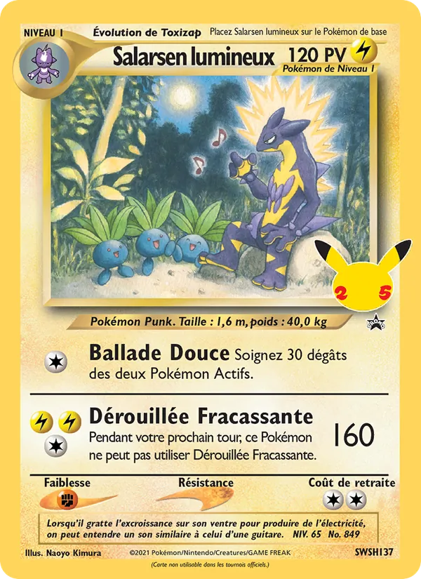 Carte Salarsen lumineux de l'extension Promo SWSH, numéro SWSH137/307