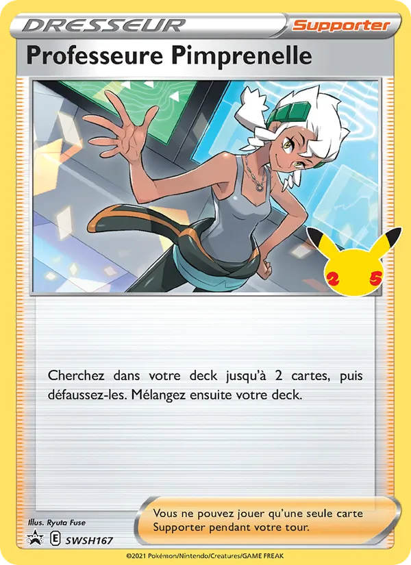 Carte Professeure Pimprenelle de l'extension Promo SWSH, numéro SWSH167/307