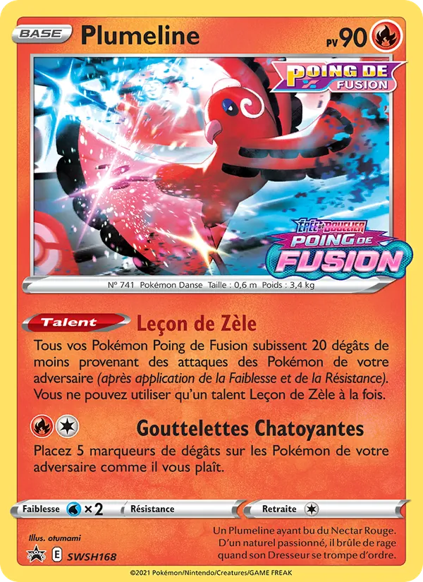 Carte Plumeline de l'extension Promo SWSH, numéro SWSH168/307