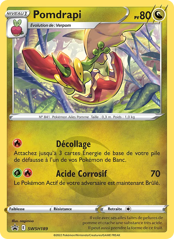 Carte Pomdrapi de l'extension Promo SWSH, numéro SWSH189/307